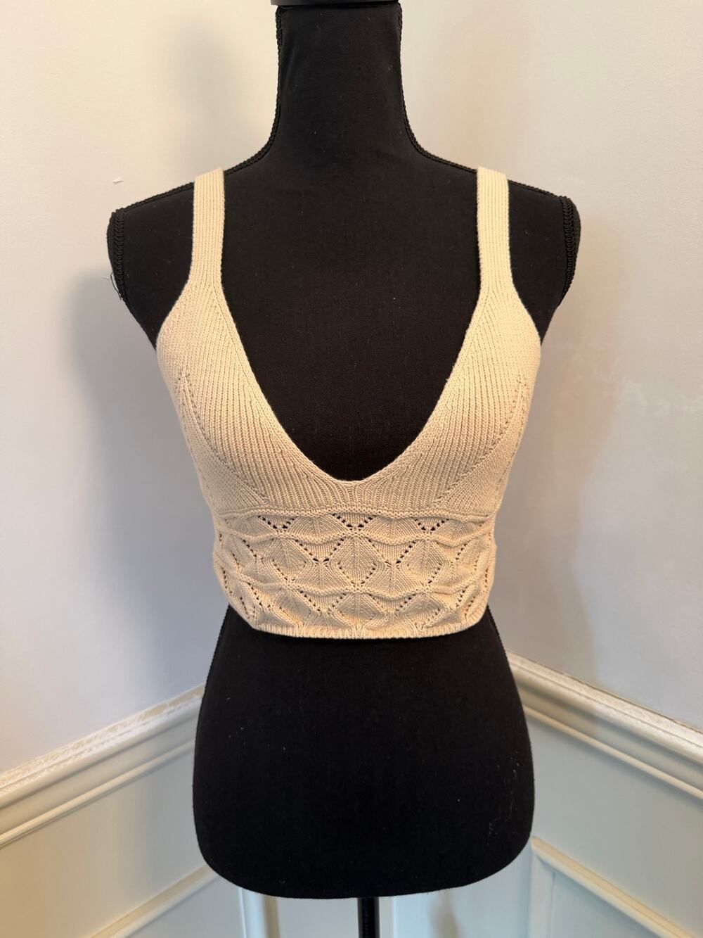Intimately Free People Everyone's Favorite Swit Brami Boho Crochet Knit Tank Top